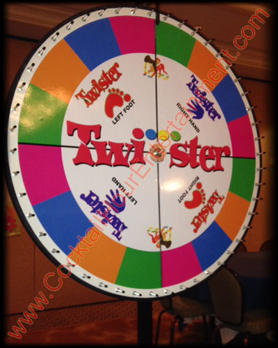 arcade quality twister prize wheel rental